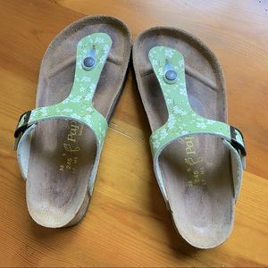 Birkenstock Gizeh Floral Print Sandals 38